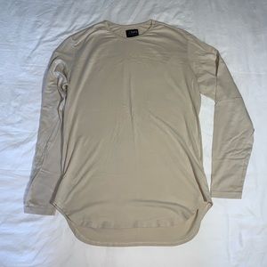 Cuts Clothing Elongated Hem Long Sleeve